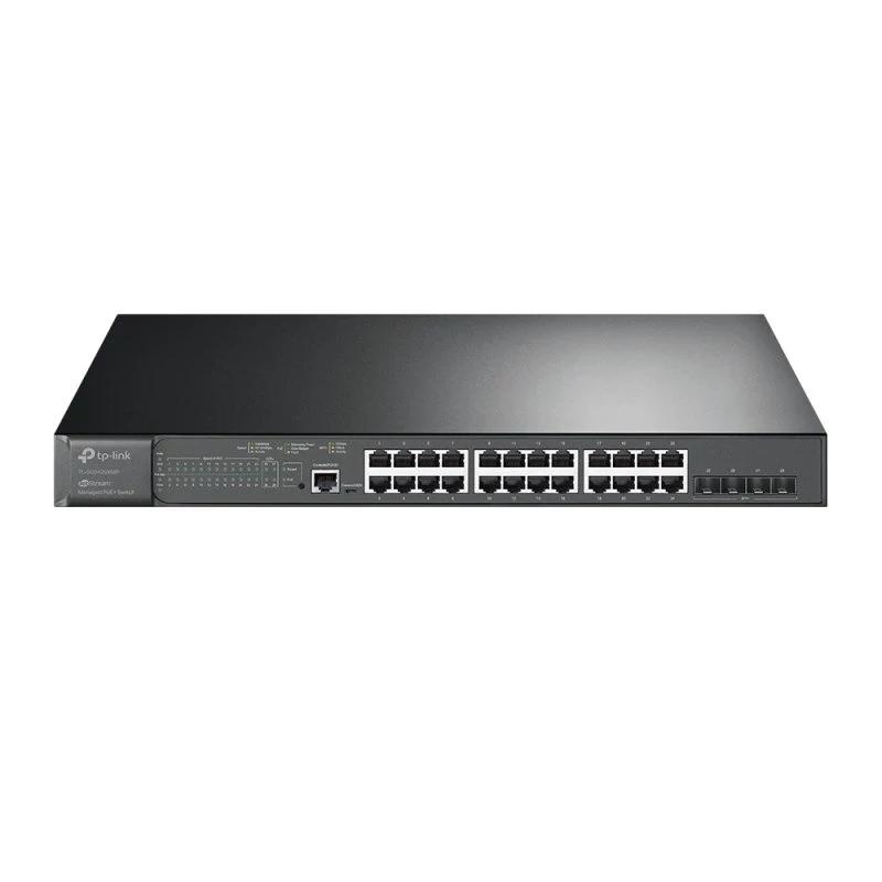 JetStream™ 24-Port Gigabit and 4-Port 10GE SFP+ L2+ Managed Switch with 24-Port PoE+ > official partner price