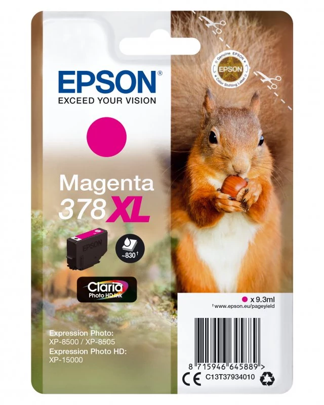 Tinteiro EPSON 378 Magenta XL - Expression Photo XP-8500/8600/15000