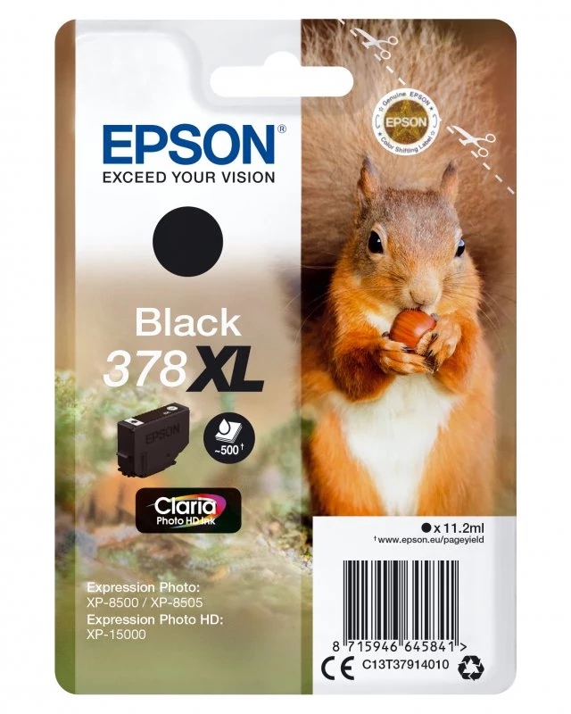 Tinteiro EPSON 378 Preto XL - Expression Photo XP-8500/8600/15000