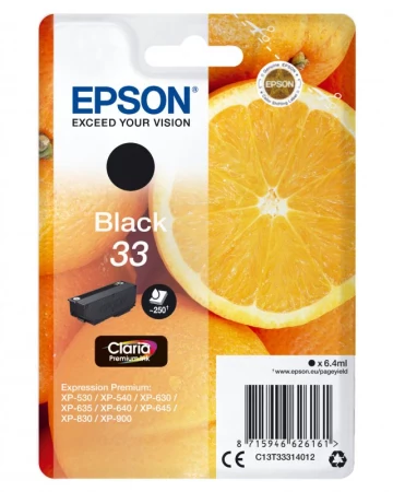 Singlepack Black 33 Claria Premium Ink