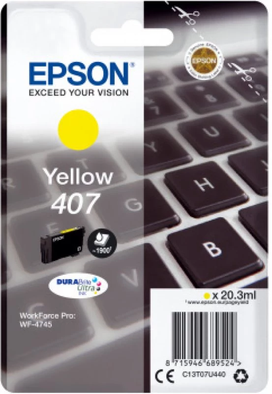 WF-4745 Series Ink Cartridge L Yellow - válido p unid pré estabelecidas e faturadas até 30 de setembro ou fim de stock