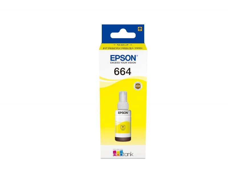 EPSON TINTEIRO AMARELO 70ml ECOTANK L355/L555/ET-14000/ET-4550/E