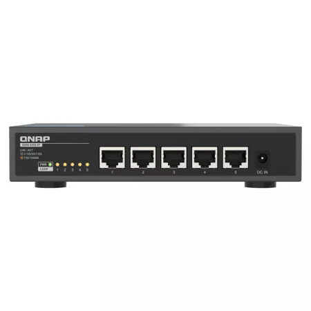QNAP QSW-3205-5T - Interruptor - sem gestão - 5 x 100/1000/2.5G/5G/10GBase-T - desktop
