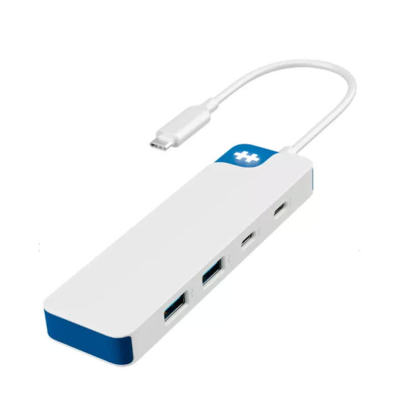 HYPER HUB USB-C DRIVEFLEX 2xUSB-C + 2xUSB-A 3 BRANCO LOGO C/LED #2026 PROMO#