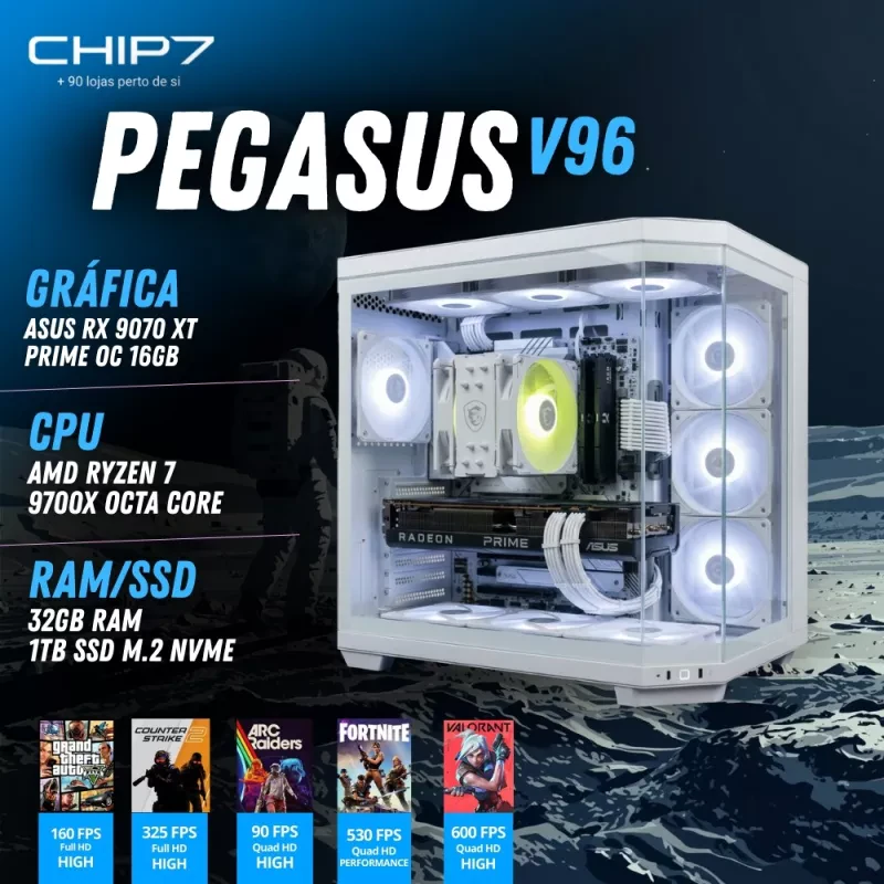 COMPUTADOR GAMING - AMD Ryzen 7 9700X / AMD RX 9070 XT 16GB / 32GB