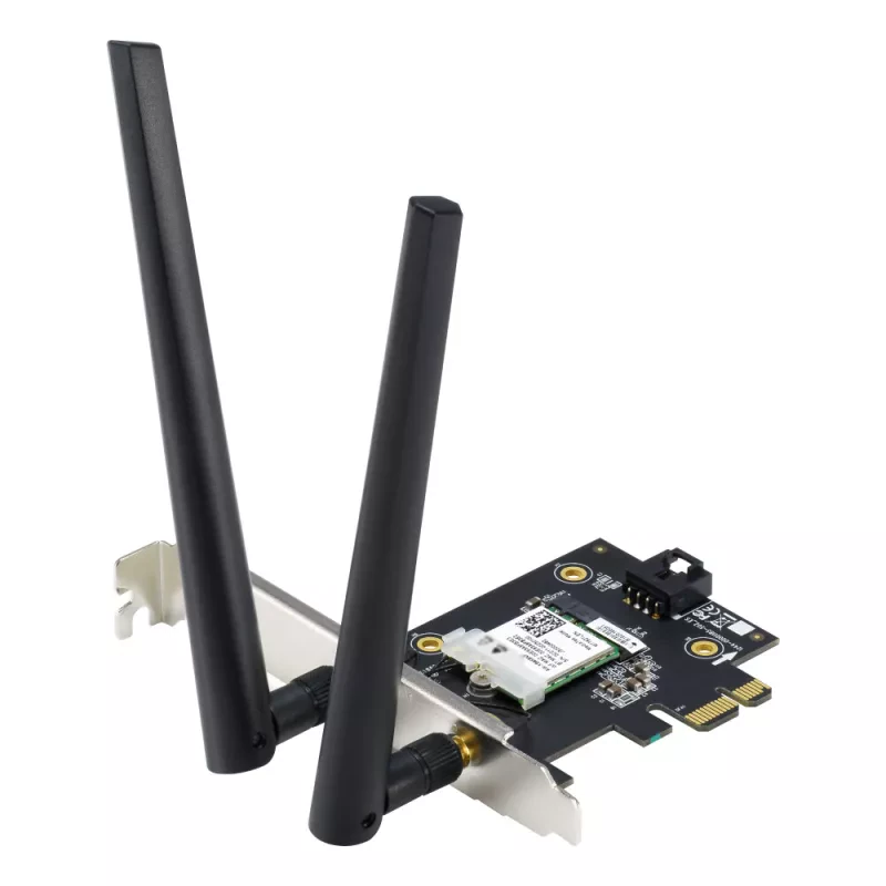 AX1800 - Dual Band PCI-E WiFi 6 (802.11ax). Bluetooth 5.2, WPA3 network security, OFDMA and MU-MIMO