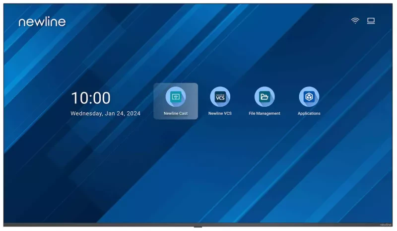 Monitor Interativo Newline Digital Signage 115" 4K Ultra HD Android 14 Wi-Fi