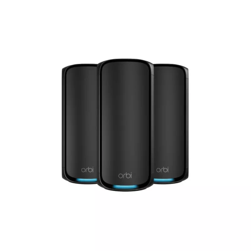Sistema Mesh NetGear Orbi 970 Series Quad-Band WiFi 7 Pack 3 Black Edition