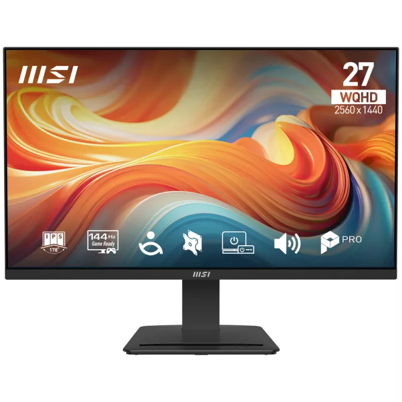 PRO MP273Q E14 - Monitor 27" IPS, WQHD (2560x1440), 1ms (MPRT) / 4ms (GtG), HDR, 300 cd/m2, 1500:1, 144Hz - Preto