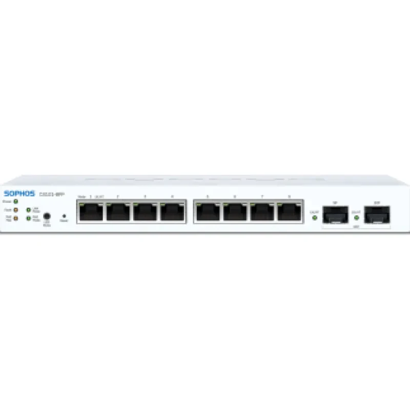 Sophos CS101-8FP - Interruptor - Administrado - 8 x 10/100/1000 (PoE+) + 2 x Gigabit SFP - desktop, montável na parede - PoE+ (110 W)