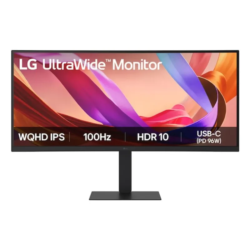 LG UltraWide 34U650A-B - Monitor LED - curvo - 34" - 3440 x 1440 UWQHD @ 100 Hz - IPS - 300 cd/m² - 1000:1 - HDR10 - 5 ms - HDMI, DisplayPort, USB-C - altifalantes