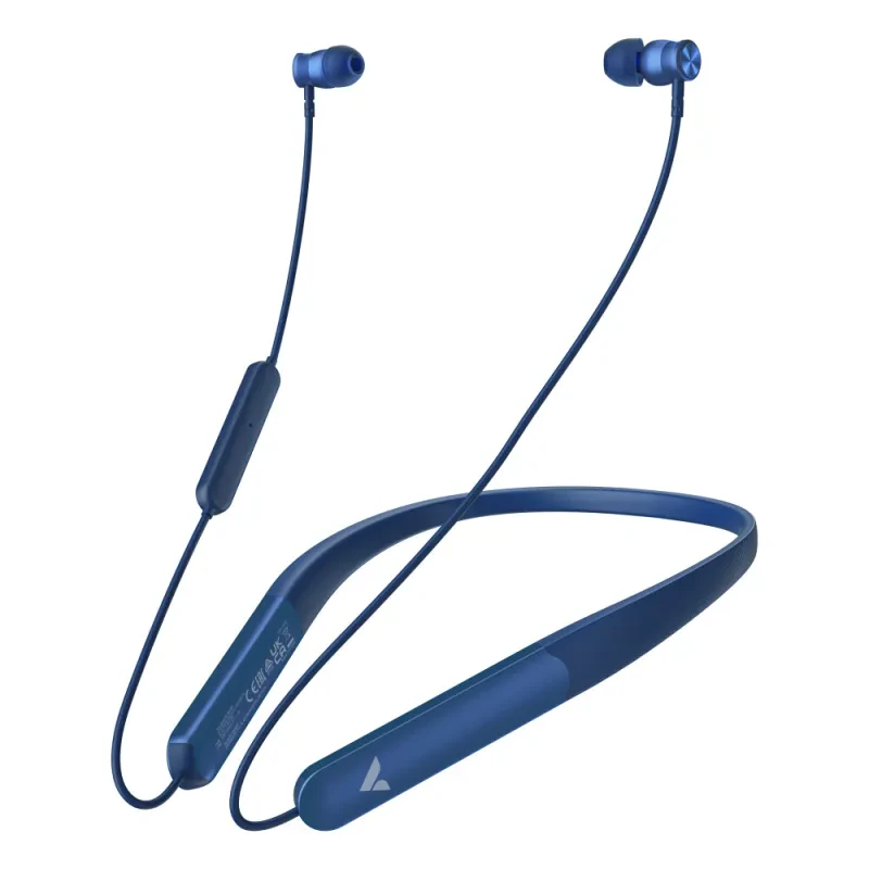 VERBATIM EARPHONES NECKBAND TRUSOUND PRO METAL BLUE