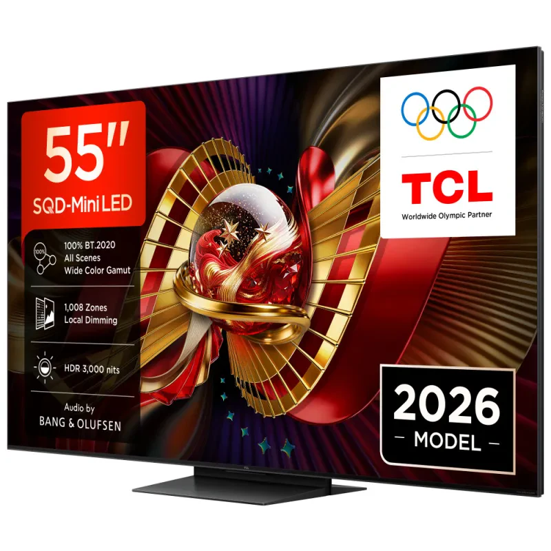 TCL SDQ-MINILED TV 55" 4K UHD SOM B&O GOOGLE TV 55C8L