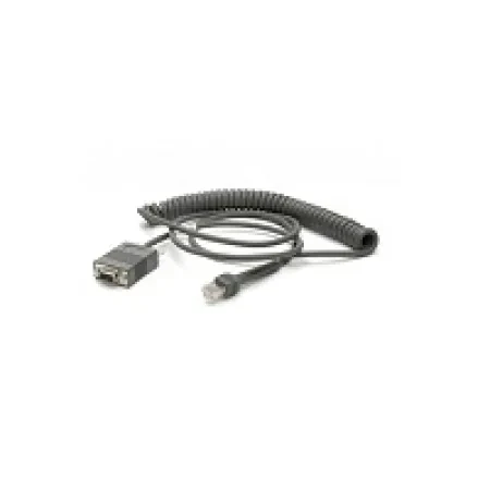 Zebra CBA-RF3-C09ZAR cabo de série Preto 2,8 m RS232 CBA-RF3-C09ZAR