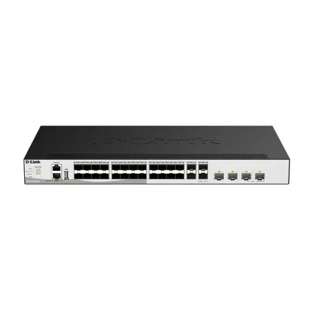 D-Link DXS 3130-32S - Interruptor - L3 - Administrado - 28 x 1/10GBase-X SFP+ + 4 x 10 Gigabit / 25 Gigabit SFP28 - montável em trilho