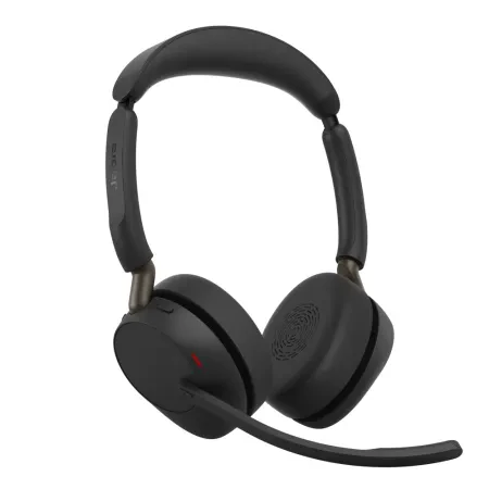 Jabra Evolve3 65 UC Stereo - Auscultadores - no ouvido - bluetooth - sem fios, com cabo - cancelamento de ruído activo - USB-C através de adaptador de Bluetooth, USB-C - Otimizado pata UC, Certificação Zoom, Certificação Google Meet