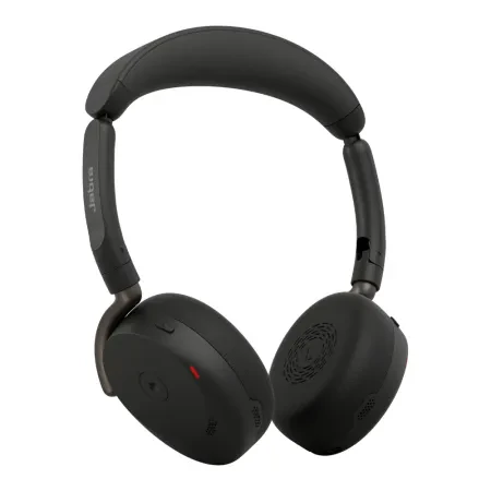 Jabra Evolve3 65 Flex MS - Auscultadores - no ouvido - bluetooth - sem fios, com cabo - cancelamento de ruído activo - USB-A via adaptador Bluetooth, USB-C - preto - Certificado para Microsoft Teams, Certificação Zoom, Works With Google Meet, Certifi