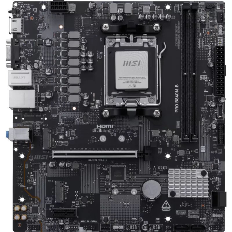 MotherBoard---MSI-Micro-ATX-Pro-B840M-B-SktAM5