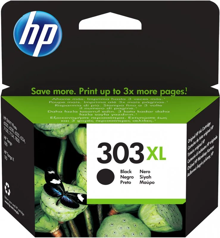 HP TINTEIRO ALTO RENDIMENTO PRETO 303XL