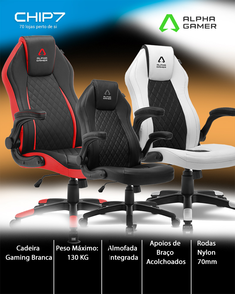 Cadeira Alpha Gamer Sirius Branca AGSIRIUSWHT CHIP7