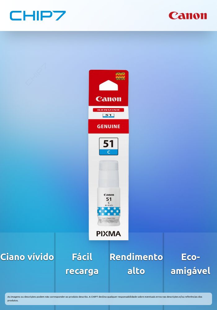 GI-51 C EUR Cyan Ink Bottle NON-BLISTERED