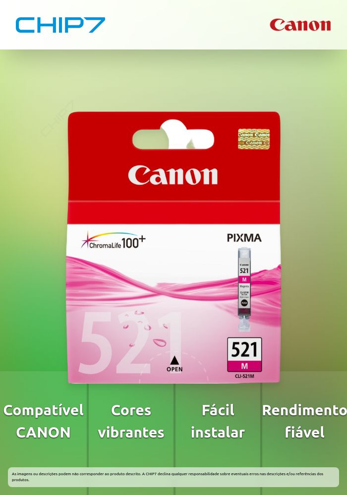 Tinteiro CANON CLI-521 Magenta