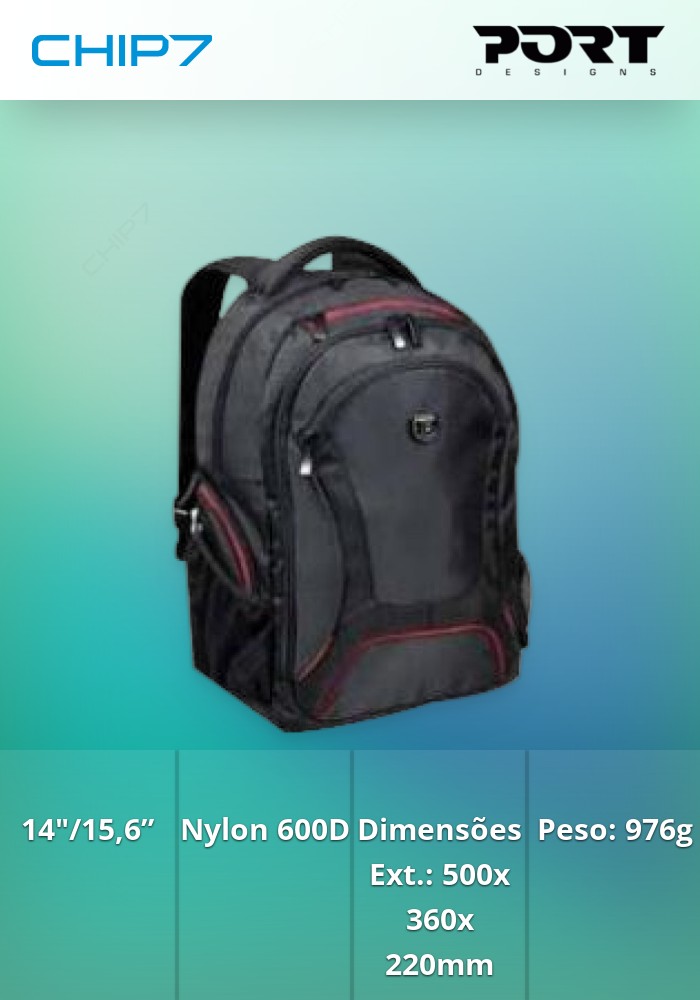 PORT MOCHILA COURCHEVEL BLACK/RED 14