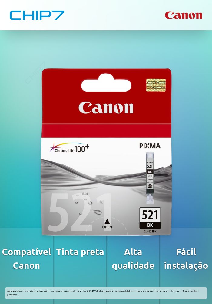 CLI-521 BK - Black ink Cartridge