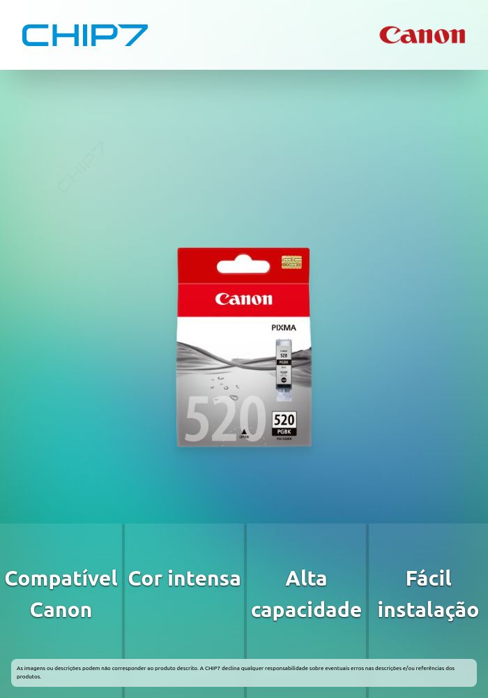 Tinteiro CANON PGI-520 Preto