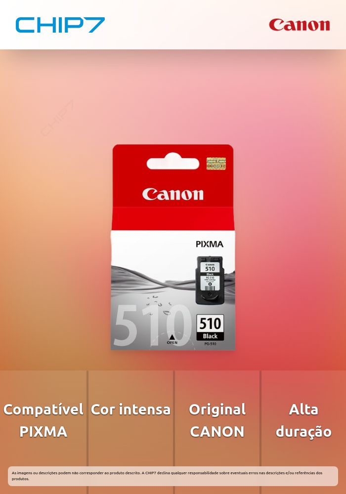 Tinteiro CANON PG-510 Preto - PIXMA