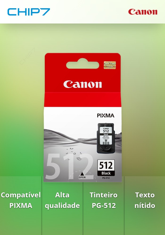 Tinteiro CANON PG-512 Preto - PIXMA MP/MX