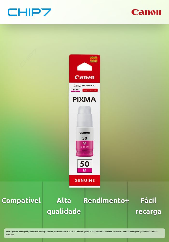 GI-50 Magenta Ink Bottle - Compativel: PIXMA G5050 /PIXMA G6050