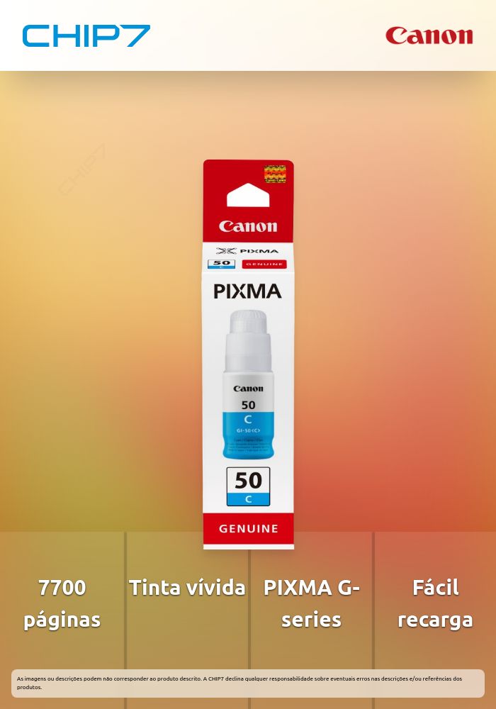 Tinteiro CANON GI-50 Ciano