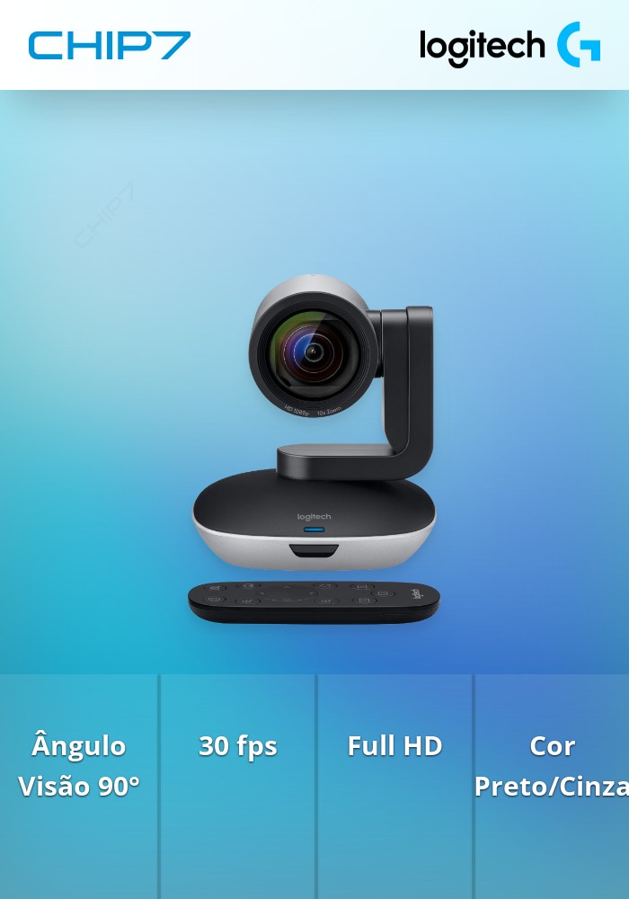 Webcam Logitech PTZ PRO 2 Full HD