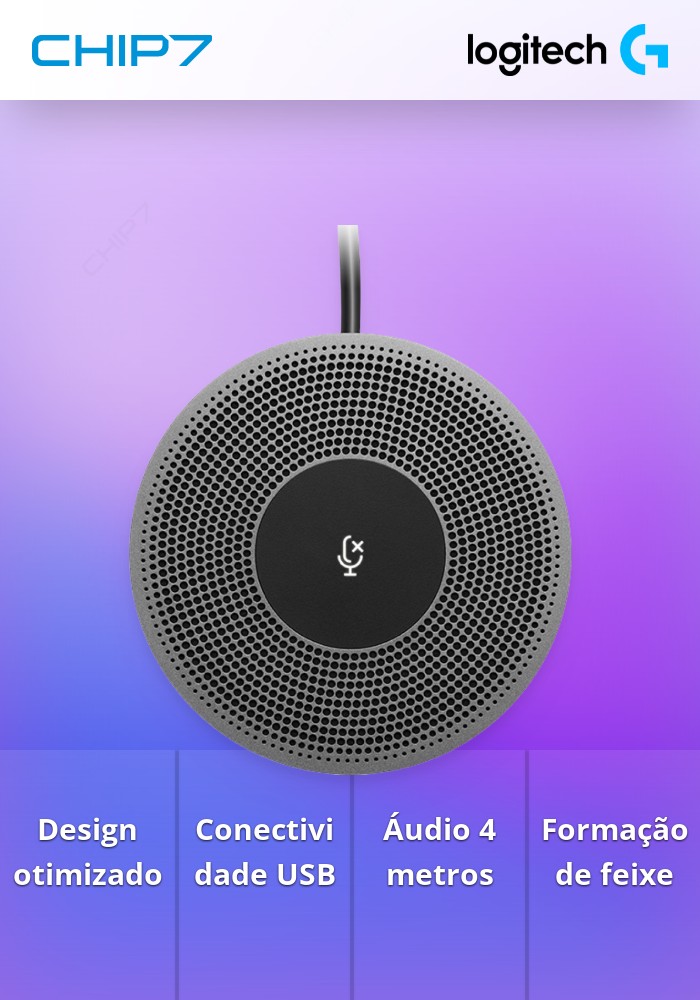 Microfone Logitech de expansão para MeetUp