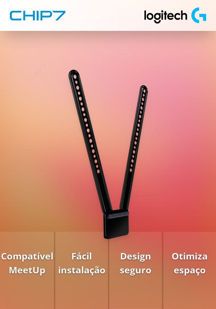 Suporte de TV Logitech para montagem em monitor MeetUp (939-001498)