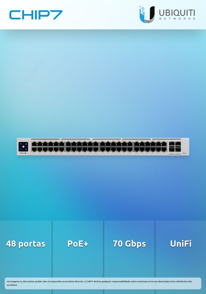 Switch Ubiquiti PRO 48 POE e SFP