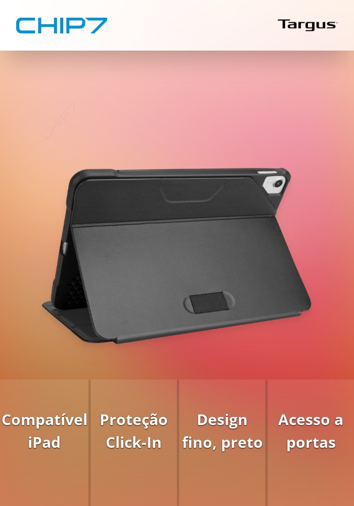 Capa Tablet Click-In para iPad Pro 11P, iPad Air, iPad Air 10.9P Preto