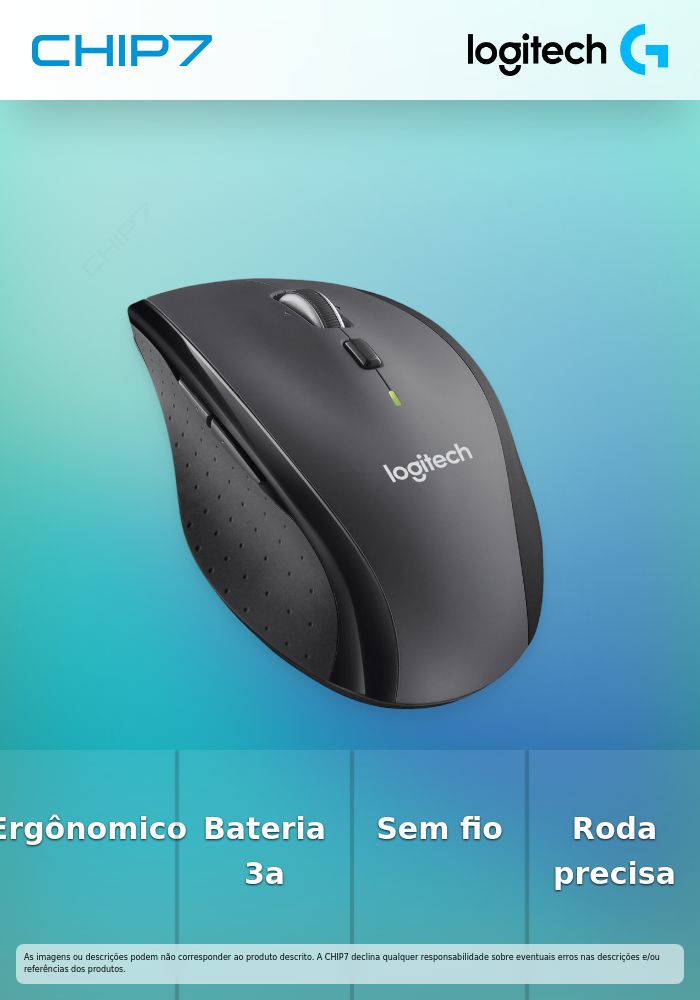 Rato Wireless LOGITECH Marathon M705 - Carvão