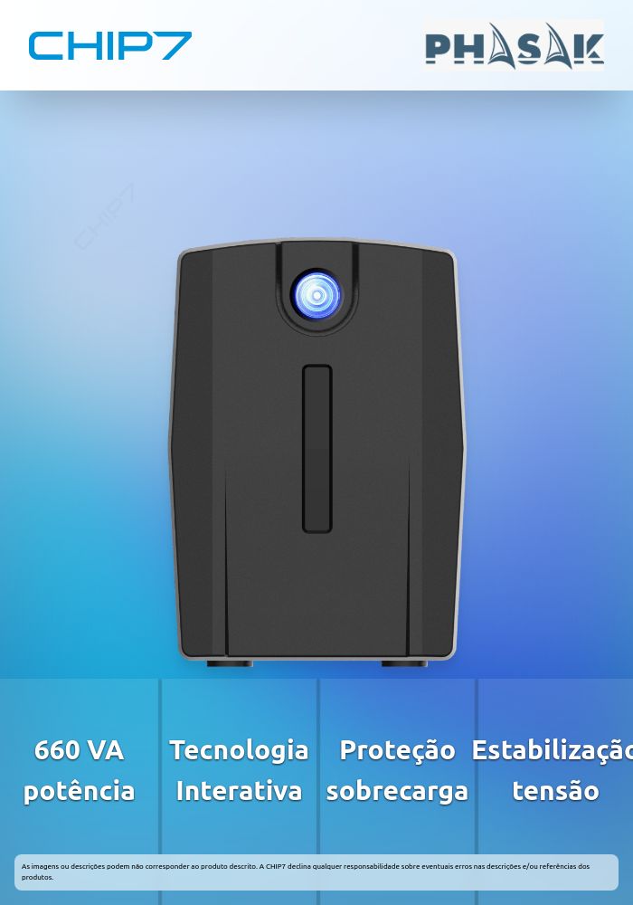 UPS - SAI Phasak Ottima Interactivo 660 VA – PH 7266