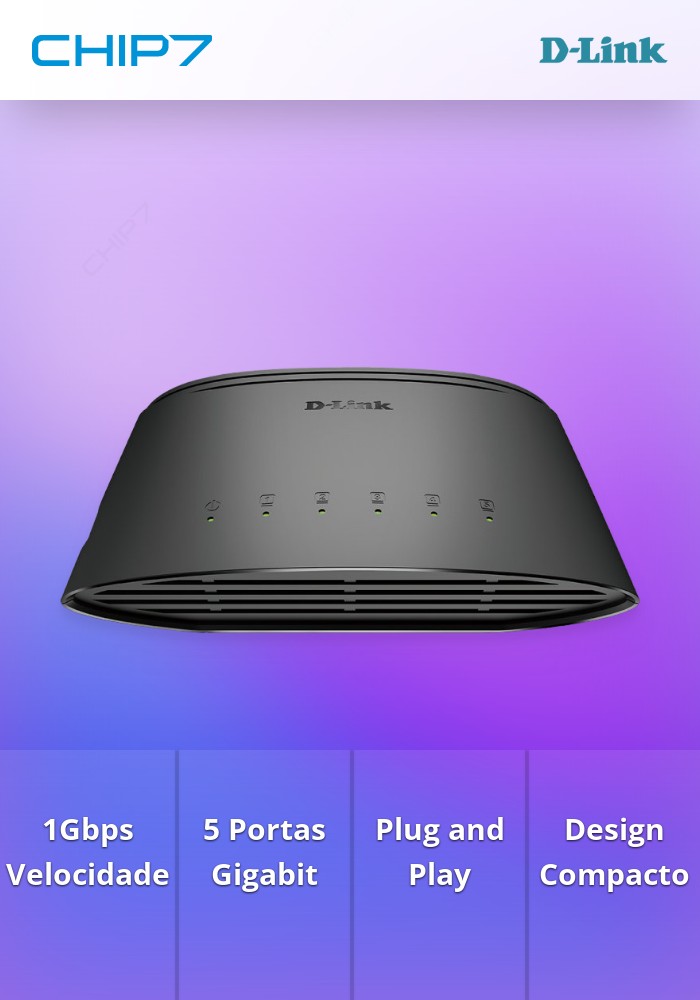 D-LINK SWITCH 5x10/100/1000(HALF&FULL DUPLEX) DESKTOP