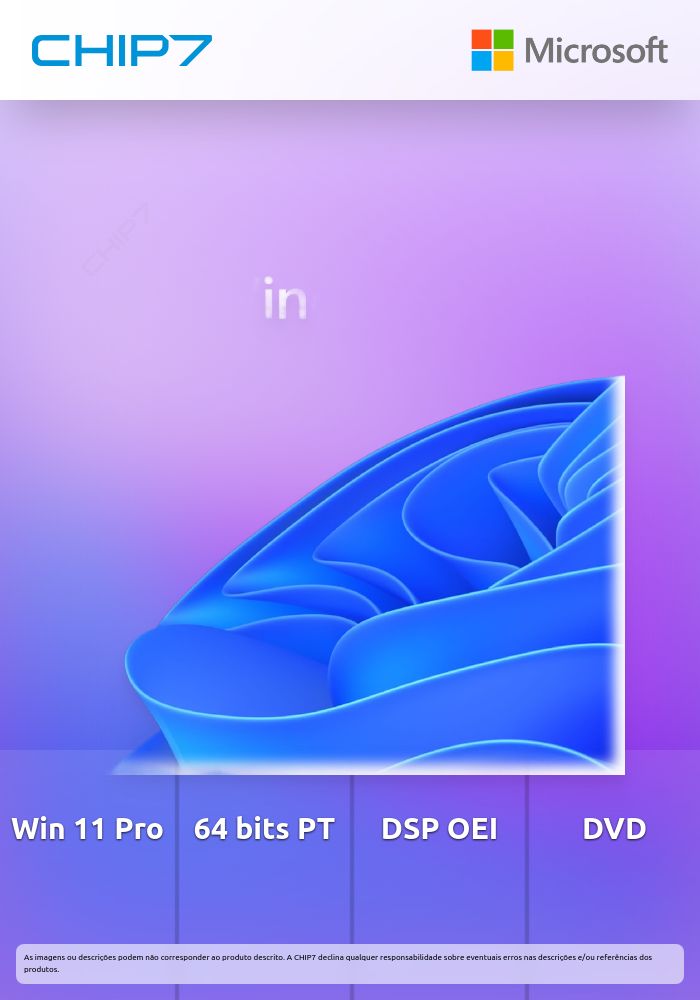 Windows 11 Pro - Licença - 1 licença - OEM - DVD - 64-bit - Português