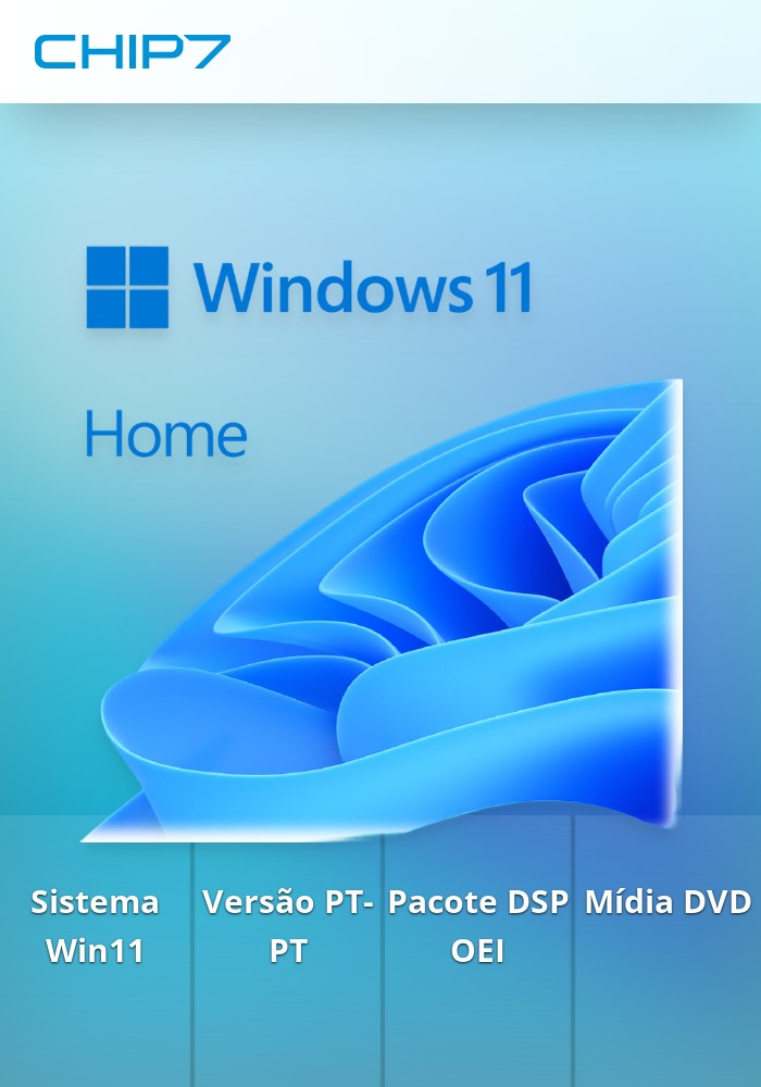 Win 11 Home 64Bit Portuguese 1pk DSP OEI DVD