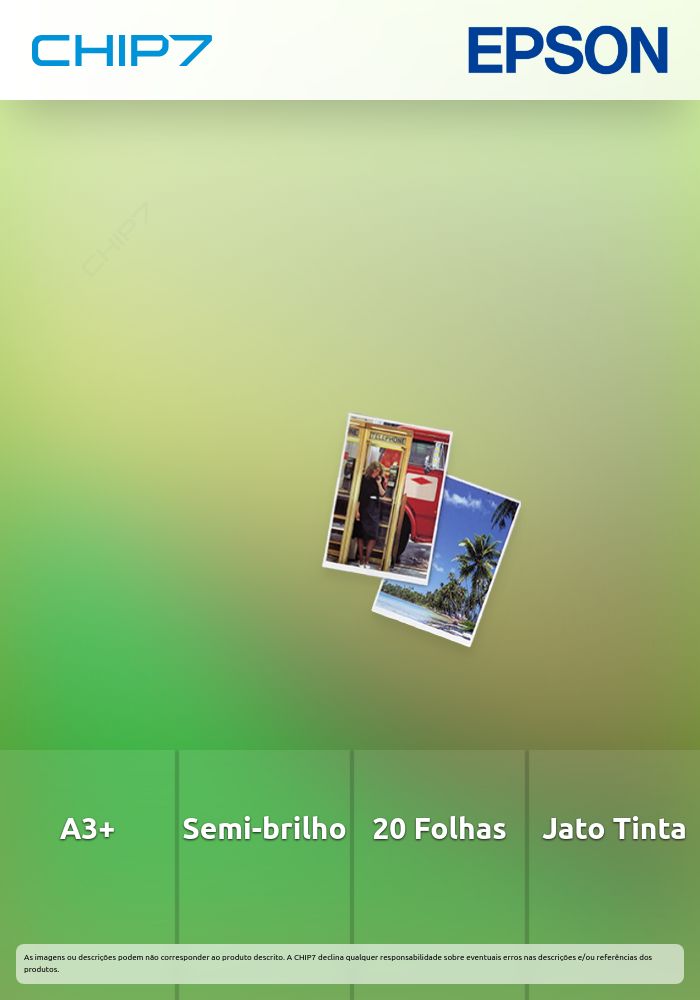 Papel EPSON Photo Premium Semi-Glossy A3+ 20F