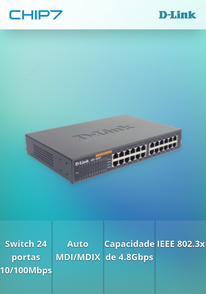 D-LINK SWITCH 24x100 DESKTOP/RACKMOUNT
