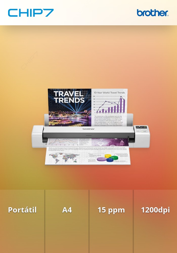 Scanner BROTHER Portátil DS940DW - WiFi