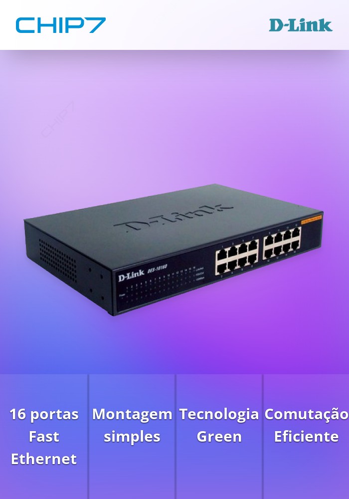 D-LINK SWITCH 16x100 DESKTOP/RACKMOUNT