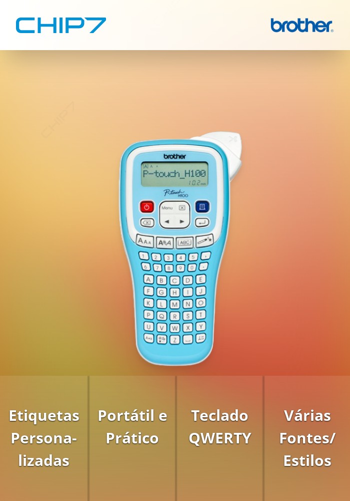 Rotuladora BROTHER Eletrónica PT-H100LB