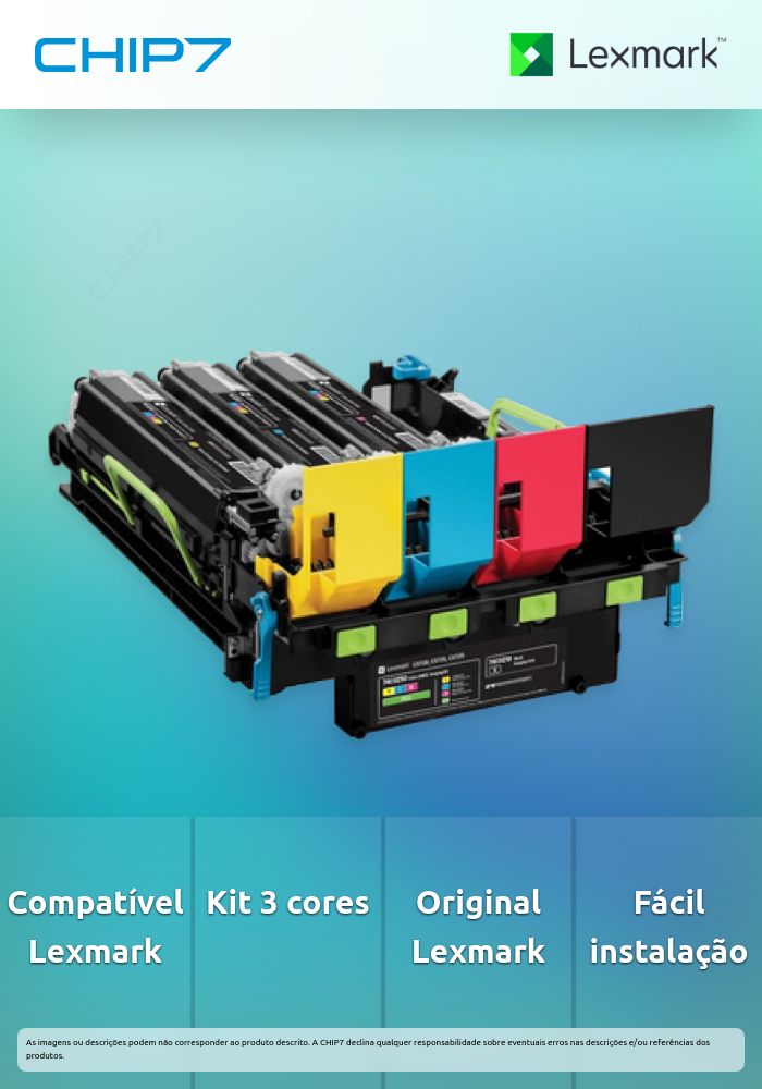 LEXMARK KIT PROCESSAMENTO DE IMAGEM 3 CORES PROG RETORNO