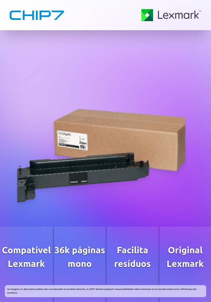 LEXMARK GARRAFA DE RESIDUOS C792,X792 36K MONO COR 18K